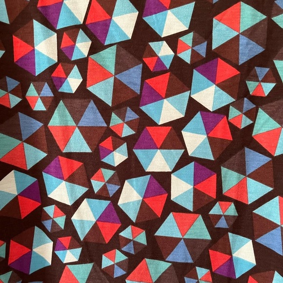 LuLaRoe NWT Julia Raglan Geometric Print Dress Small - Picture 7 of 11